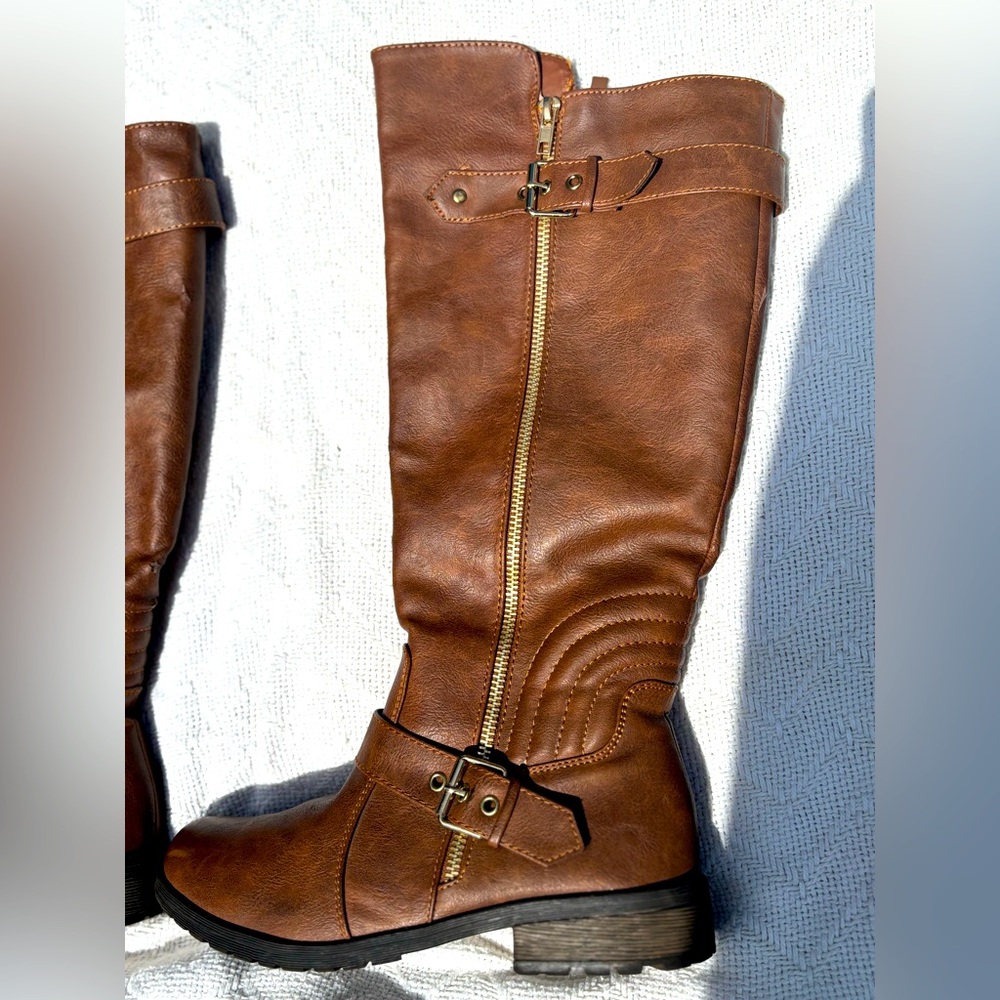 Brown fall boots